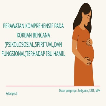 Modul 3 kb 1 keperawatan bencana pada ibu dan bayi | PPTX