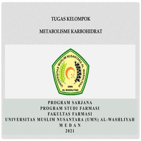 Makalah Botani Farmasi: 6. Metabolisme Karbohidrat | Kelas: 2H | Dosen: Yayuk...
