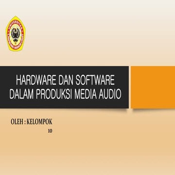 Ppt kelompok 10 media audio | PPT