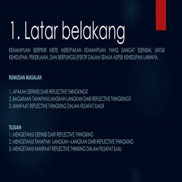 Ppt Kelommpok 2 Reflective Thinking Pptx