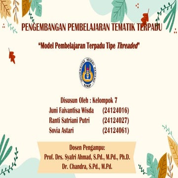 Model Pembelajaran Terpadu Treaded & Intergated.docx
