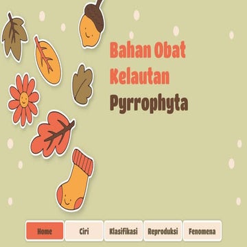 PPT Bahan Obat Kelautan pyrrophyta