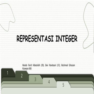 Comprehensive Overview of Integer Representation Methods in Computing ...