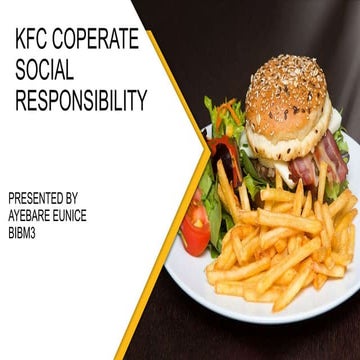 Casestudy on KFC through the lens of Proffesional ethics and values | PPTX