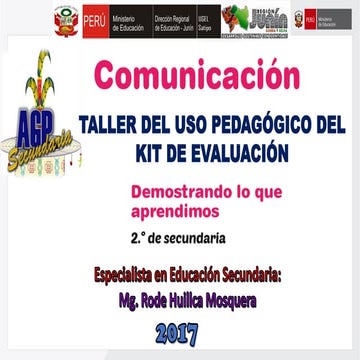 Ppt kit de evaluacion comunicacion