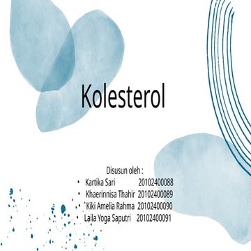 ppt kolestrol, terbaru agar edukasi pola