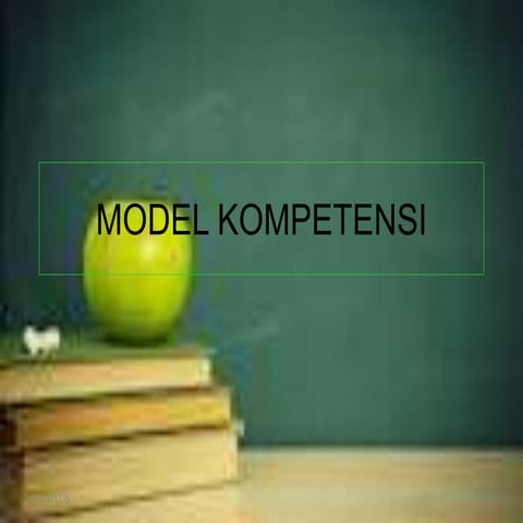 MODEL KOMPETENSI