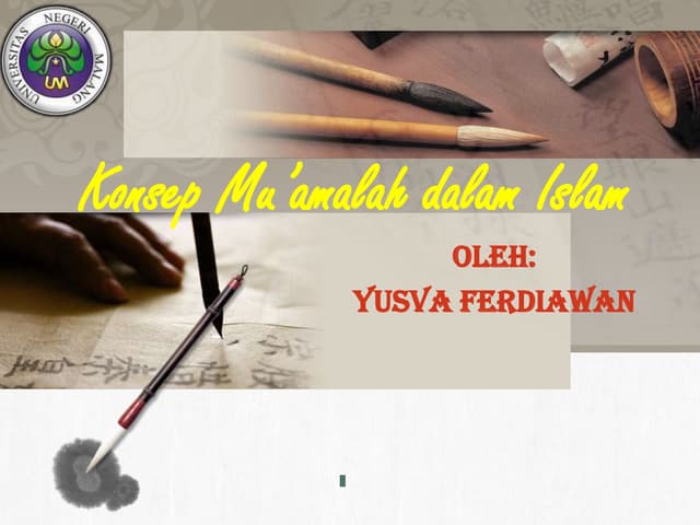 konsep muamalah dalam islam