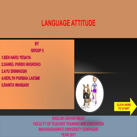 Presentase language attitude