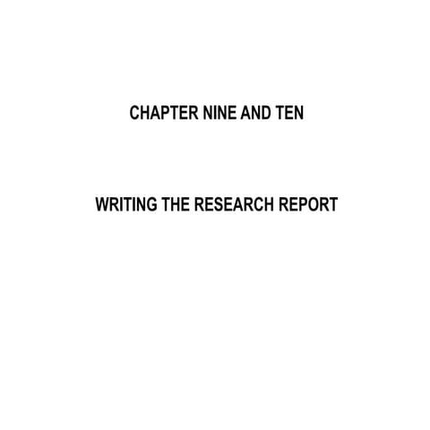 PPT LECTURE ON REPORT WRITING .ppt