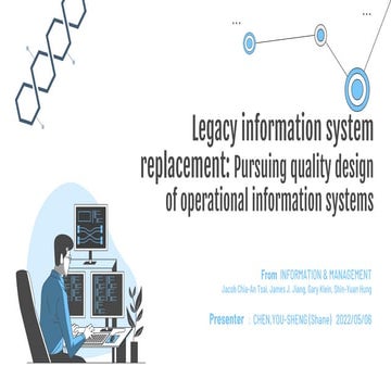 Paper sharing_Legacy information system replacement_Pursuing quality design o...