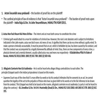 2.	Whether the accused had the requisite intention or knowle