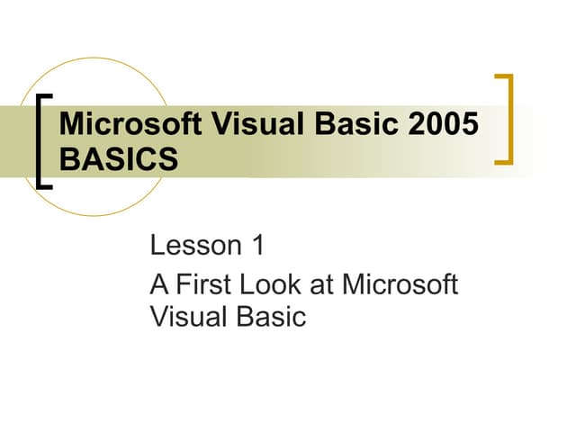 PowerPoint Lesson 1