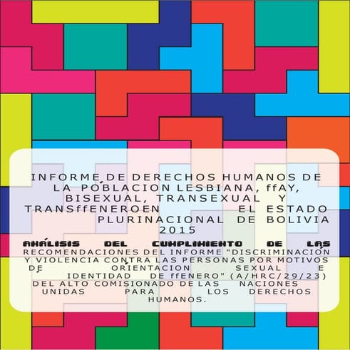 ACTUALIDAD DE LOS LGTB+ EN NUESTRO PAIS BOLIVIA