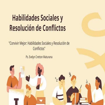 Habilidades sociales y resolución de conflictos | PPTX