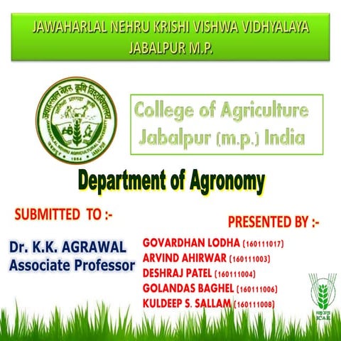 cropping systems and farming systems,Ppt lodha intro