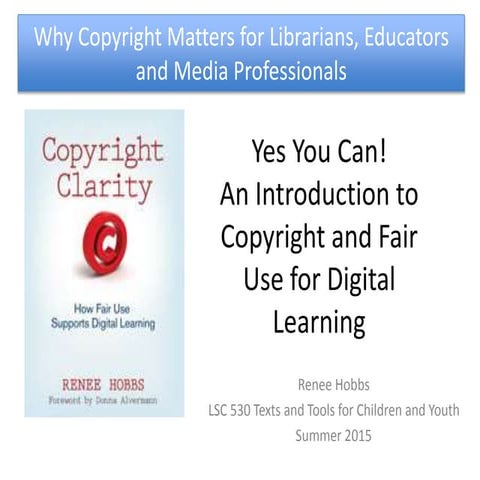 Intro to Copyright Fair Use