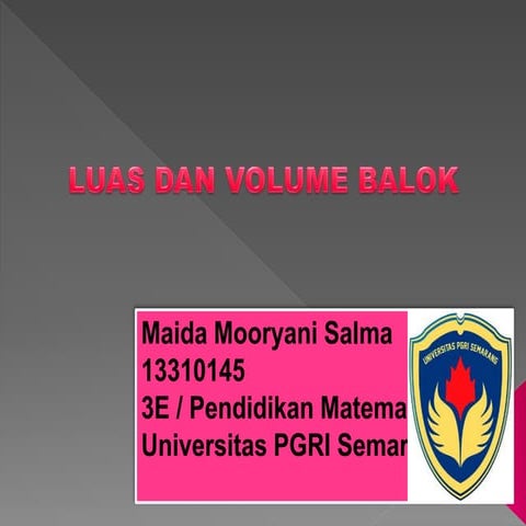 Ppt luas dan volume balok 2