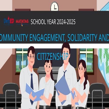 Community Engagement, Solidarity, and Citizenship
