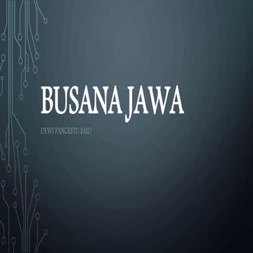 Ppt m5 kb 3 BUSANA JAWA