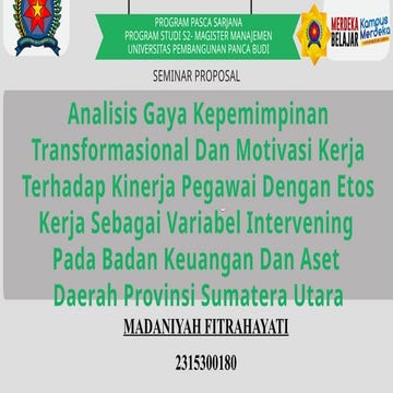 Analisis Gaya Kepemimpinan Transformasional dan Motivasi Kerja.pptx