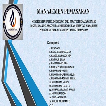 PPT MANAJEMEN PEMASARAN KEL-6.pptx