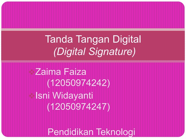 Digital Signature