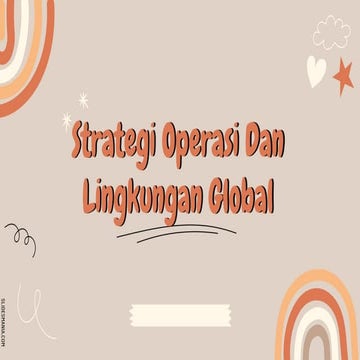 Strategi operasi dan lingkungan global | PPTX