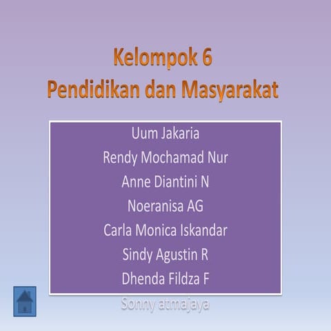 Ppt masyarakat dan pendidikan