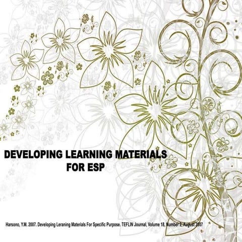 Ppt materials for ESP