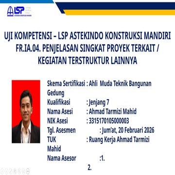 PPT Materi Pemaparan_SKK Pelaksana Lapangan Pekerjaan Gedung J6 ...