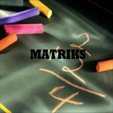 Ppt matriks