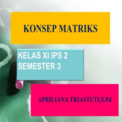 Ppt matriks ke 1