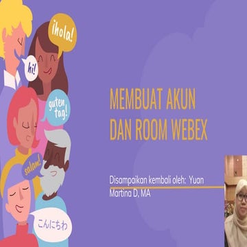 PPt Membuat Akun dan Room Webex