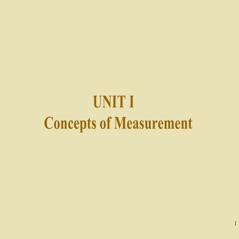 Introduction to Mechanical Measurement | PDF