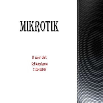 Ppt mikrotik