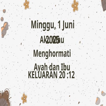 Ppt Minggu 01 Juni 2025 Pptx