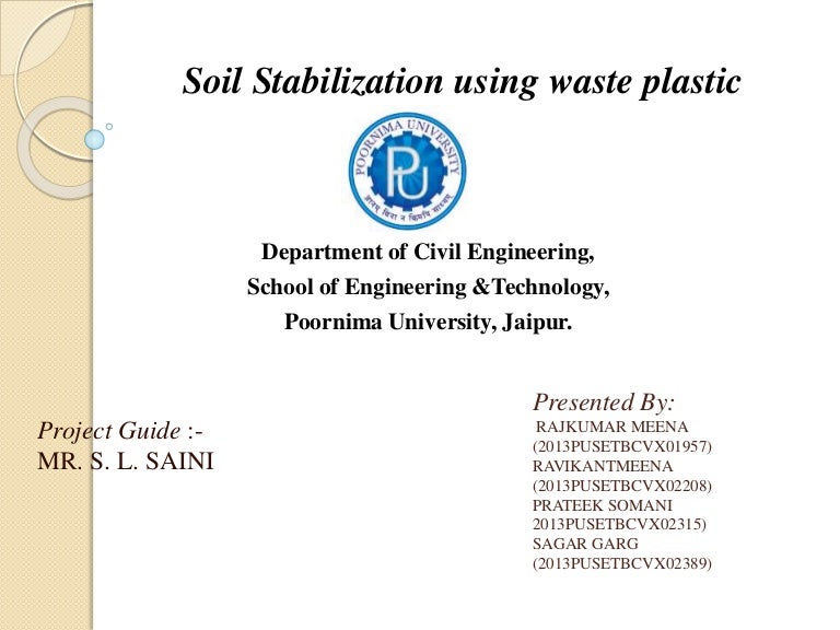soil stabilization using waste finber by RAJ S PYARA