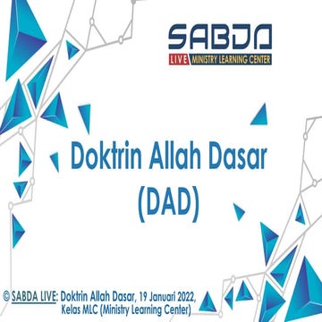 Doktrin Allah Dasar (DAD)