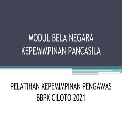 bela negara kepemimpinan pancasila