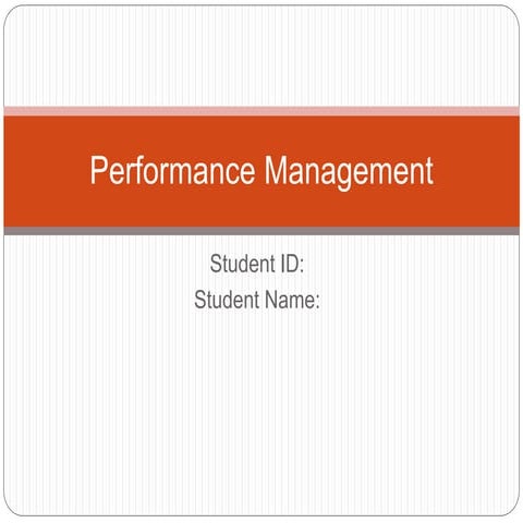 Performance Management Presentation Assignment By OnlineAssignmentsHelp.com