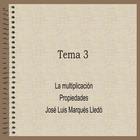 Ppt multiplicacion 3º basico