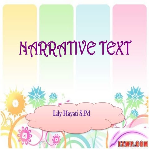 narative text for english class especially vacational high scholl or senior h...