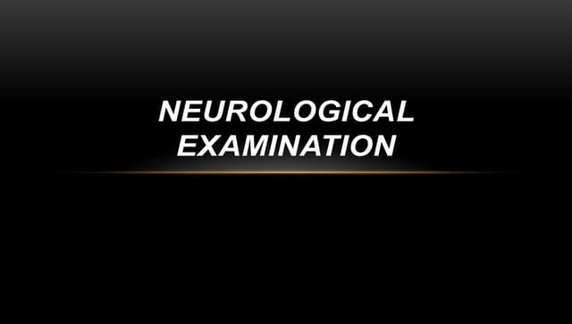 Cerebellar examination
