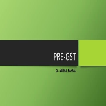 GST TRANSITIONAL PROVISION