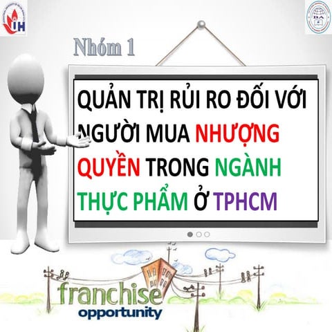 QUẢN TRỊ RỦI RO ĐỐI VỚI NGƯỜI MUA NHƯỢNG QUYỀN TRONG NGÀNH THỰC PHẨM Ở TPHCM.