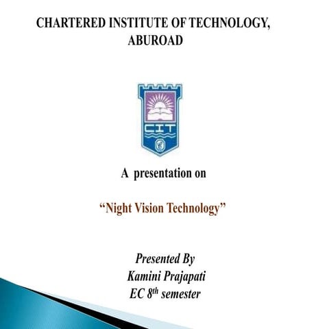 Night vision technology | PPTX