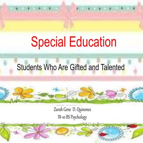 Students Who Are Gifted and Talented