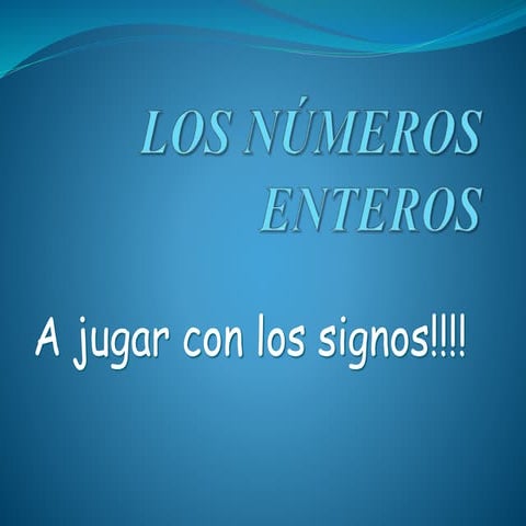 Ppt números enteros