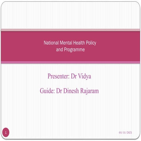 PPt NMHP.pptx on national mental health programme